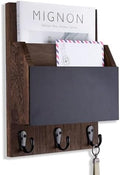 Key and Mail Holder for Wall Mount, Mail Holder with Chalkboard by Lucundm