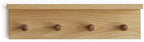 Entrance Coat Rack ，Coat Hooks, Wall-Mounted Wooden Hook Rack, Wall-Mounted Shelves(Oak Colored Finish—A-1) - Image 2