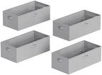 SpaceAid 4 Pack 10" High Under Bed Storage Containers, Large Underbed Storage Organizer Bins with Lids for Bedroom, Dorm, Clothes, Closet Organization, Bed Sheets and Blankets (Gray) - Image 7