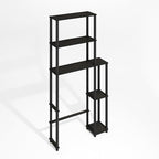 Furinno Turn-N-Tube Over The Toilet Storage, 5-Shelf Over The Toilet Organizer, Freestanding Space Saver Bathroom Shelf, for Bathroom Organizers and Storage, Black Espresso - Image 4