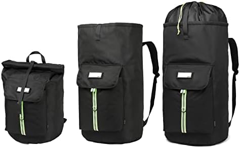 laundry bag backpack,extra-large heavy duty laundry bags,laundry backpack for college students,drawstring closure (Black Laundry Backpack Bag) - Image 4