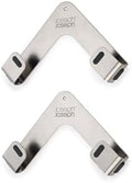 Joseph Joseph Space Set of 2 Pot and Pan Lid Holders Self Adhesive Wall Mount Storage Organizer, Suitable for Lids up to 11 in, 3M VHB Tape and Screws Included, Stainless Steel by Unknown
