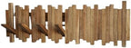 Natural Wood Wall Mounted Piano Coat Rack| Coat Rack Wall Mount| Flip Down Wall Hook Rack 7 Hooks| Entryway Wall Art Hook,Made of Acacia Wood (Wood Wax Oil staining Light Brown). by Gogreebell