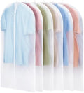 Carbrea 6 Pack Translucent Garment Bags for Hanging Clohes - 24" x 42" by Carbrea