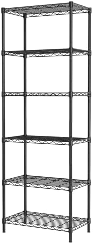 SINGAYE 6 Metal Shelves Wire Shelving Storage Shelf Adjustable Unit Pantry by SINGAYE