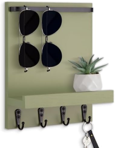 Key Holder Wall Mount, Key and Sunglasses Holder for Wall by Lucundm