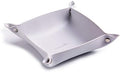Leather Jewelry Valet Tray for Women and Man (Grey White-B) by SANQIANWAN