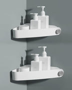 Sotfamily Plastic Shower Caddy Corner (for 90° Only), 2 Pack, White by Sotfamily