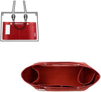 ZTUJO Purse Organizer Insert For Handbag & Tote Shaper,Tote Bag Organizer Insert For Speedy Neverful, 6 Sizes(X-Large,Silky Red) by ZTUJO
