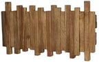 Natural Wood Wall Mounted Piano Coat Rack| Coat Rack Wall Mount| Flip Down Wall Hook Rack 5 Hooks| Entryway Wall Art Hook,Made of Acacia Wood (Wood Wax Oil staining Light Brown). by Gogreebell
