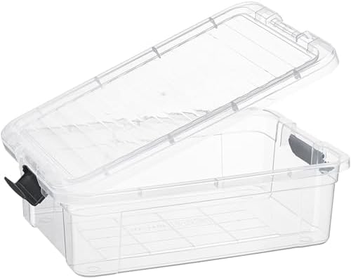 Superio 7.4 Quart Clear Plastic Storage Bin with Lid, Stackable Organizer Box, BPA-Free Storage Container for Home, Garage, School & Office, 3 Pack - Image 5
