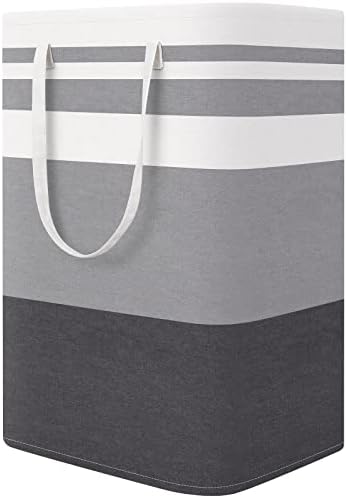 StorageRight Laundry Basket Hamper, 75L Collapsible Clothes Storage, Grey by StorageRight