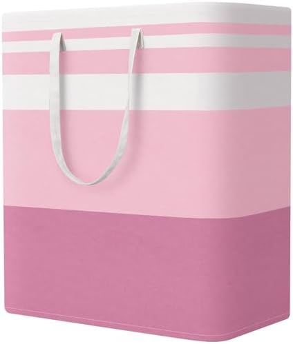 StorageRight Laundry Basket Hamper, 100L Collapsible Clothes Storage, Pink by StorageRight