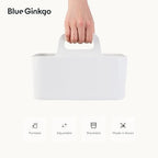 BLUE GINKGO Stackable Organizer Caddy, Rectangle, White, Made in Korea - Image 5