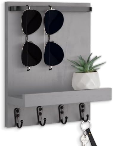 Key Holder Wall Mount, Key and Sunglasses Holder for Wall by Lucundm