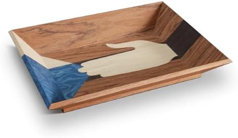 L'OBJET Decorative Catch-All Tray - White Wood by Unknown