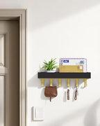 Key Holder Wall Mount Magnetic Adhesive - Key Hooks Rack with shelf - Image 2