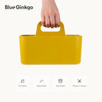 BLUE GINKGO Stackable Organizer Caddy, Rectangle, Yellow, Made in Korea - Image 5