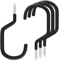 SMARTOLOGY Extra-Large Bike Hook, Bicycle Storage Hanger, Rubber Coated Heavy Duty Screw-in Ceiling Hooks for Tools, Garage Wall Organizer, 4 Pack, Fits All Bike Types, Vertical Bike Racks & Stands by SMARTOLOGY
