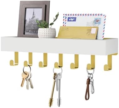 Key Holder Wall Mount Magnetic Adhesive - Key Hooks Rack with shelf by Unknown