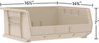 Akro-Mils 30250 AkroBins Plastic Storage Bins, 15"x16"x7", Clear, 6-Pack - Image 3