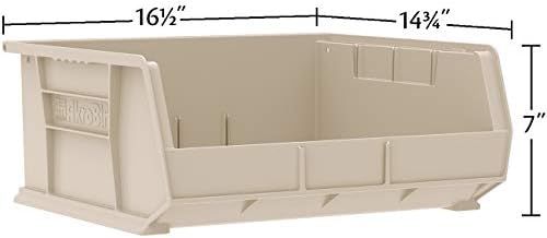 Akro-Mils 30250 AkroBins Plastic Storage Bins, 15"x16"x7", Blue, 6-Pack - Image 3