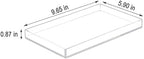 Acrylic Bathroom Tray for Counter, Handmade Clear Trays Sturdy Organizer for Cup, Sponge, Soap, Plant (Medium, Clear) - Image 2