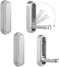 Foldable Wall Hook, Silver, 4 Pack, Screw Mounted, Heavy Duty Coat Hooks by Dntorx