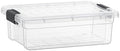 Superio 13.7 Qt Clear Plastic Storage Bins with Lids and Latches, Organizing Containers, Stackable Plastic Bin for Home, Garage, School, and Office by Superio