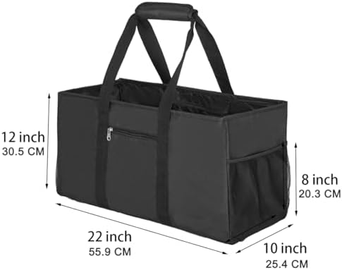Extra Large Utility Tote Bag - Reusable Grocery Bags Foldable Heavy Duty - Image 3