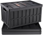 VEVOR 65L Collapsible Storage Bins with Lids 3 Packs, Stackable Crates by VEVOR