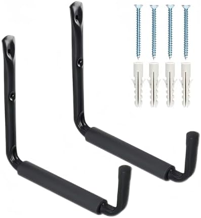 CROISSANT 2Pack Garage Storage Ladder Hook, Suitable for Kayak Hangers for Garage wall, Heavy Duty Hooks for Hanging 50 lbs by CROISSANT