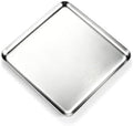Small Stainless Steel Tray, 7.8 Inch Square Silver Metal Tray by VCREATC-VCREATEFORCUSTOMER