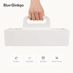BLUE GINKGO Stackable Organizer Caddy, Long, White, Made in Korea - Image 5