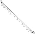 Kyraton Kitchen Utensil Rail Organizer - Wall Mounted Gourmet Rack With 14 Hooks for Hanging Knives, Mugs, Spatulas, Pots and Utensils by Kyraton