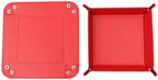 Valet Tray Desktop Storage Organizer – Vegan Leather Catchall Tray Bedside Vanity Tray Nightstand Caddy Holder for Remote Controller, Watch, Keys, Phone, Wallet, Coin, Jewelry, Red - Image 2