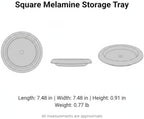 Square Storage Tray for Desk and Entryway Organization - Durable PP Catchall Dish for Keys, Coins, and Jewelry (7.5 x 7.5 Inches) - Image 7