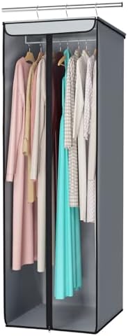 Univivi Garment Bags for Hanging Clothes, Cloth Bag 54 In, 1 PCS, Grey by Univivi
