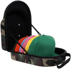 Lids Hat Travel Case – Baseball Cap Carrier for 6 Hats, Durable Camo Exterior with Black Interior, Storage with Handle & Adjustable Shoulder Strap, Hard Hat Organizer for Travel & Closet by Lids