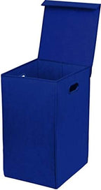 Simple Houseware Foldable Laundry Hamper Basket with Lid, Dark Blue by SimpleHouseware