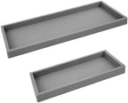 Spacewiser Countertop & Vanity Silicone Tray – 2 PC (11.7" & 7.7") Set by Spacewiser