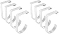 FLEXIMOUNTS 8 Pack Add On Storage Flat Hook Accessory for Garage Ceiling Rack and Wall Shelving, Max Weight Capacity up to 50lbs, White by FLEXIMOUNTS