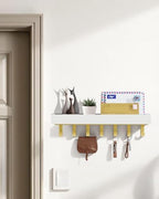 Key Holder Wall Mount Magnetic Adhesive - Key Hooks Rack with shelf - Image 2