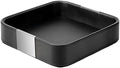 SANZIE Leather Tray Desktop Storage, Trinket Catchall Tray (Black) by SANZIE
