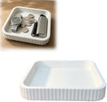 Ribbed Catchall Tray Valet Organizer for Keys Wallet Watch Earbuds Entryway Nightstand Dresser Desk Storage Decorative Everyday Carry Dump Tray 1 Pack by Unknown