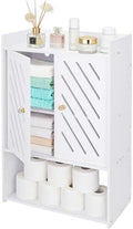 Bathroom Storage Cabinet Wall Mounted, 4-Tier Medicine Cabinet with Door, Small White Cabinet Wall Organizer with Door and Shelf, for Bathroom, Living Room, Entryway, Kitchen, Hallway Small Space by Unknown