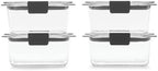 Rubbermaid Brilliance BPA Free Airtight Food Storage Containers with Lids, Set of 4 (4.7 Cup) Ideal for Lunch, Meal Prep, and Leftovers - Image 2