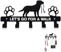 Dog Leash Holder for Wall, Key Holder Mount with 5 Metal Hooks, Pet Leash and Key Organizer, Screw Mounted Rack for Leashes Keys Collars, Entryway Garage Mudroom by Unknown