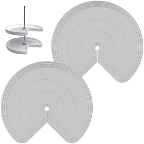 Lazy Susan Shelf Liner,Silicone Lazy Susan Liners for 28in Kitchen Turntables – Non-Slip and Heat-Resistant for Added Convenience 2PCS by ZDLS