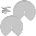 Lazy Susan Shelf Liner,Silicone Lazy Susan Liners for 28in Kitchen Turntables – Non-Slip and Heat-Resistant for Added Convenience 2PCS by ZDLS